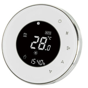 Central air conditioning temperature controller digital temperature control panel intelligent WiFi remote fan coil new air controller constant temperature silver